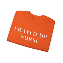 Load image into Gallery viewer, "PRAYED UP NURSE" Crewneck (White writing)