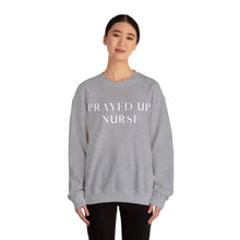 Load image into Gallery viewer, "PRAYED UP NURSE" Crewneck (White writing)