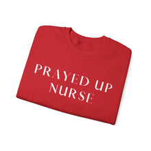 Load image into Gallery viewer, "PRAYED UP NURSE" Crewneck (White writing)