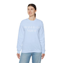Load image into Gallery viewer, "PRAYED UP NURSE" Crewneck (White writing)