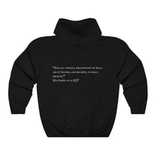 Load image into Gallery viewer, "PRAYED UP MILLENNIAL" Hoodie (White Writing)