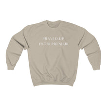 Load image into Gallery viewer, "PRAYED UP ENTREPRENEUR" Crewneck (White writing)