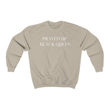 Load image into Gallery viewer, "PRAYED UP BLACK QUEEN" Crewneck (White writing)