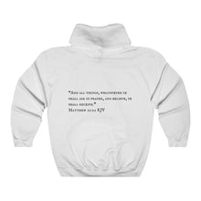 Load image into Gallery viewer, "PRAYED UP MILLENNIAL" Hoodie (Black writing)