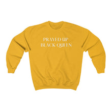 Load image into Gallery viewer, "PRAYED UP BLACK QUEEN" Crewneck (White writing)