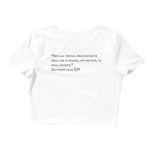 Load image into Gallery viewer, "PRAYED UP CEO" Women’s Crop Tee