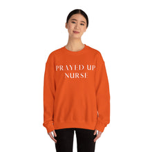 Load image into Gallery viewer, &quot;PRAYED UP NURSE&quot; Crewneck  (White writing)
