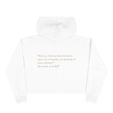 Load image into Gallery viewer, &quot;PRAYED UP BLACK QUEEN&quot; Crop Hoodie
