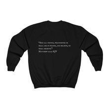 Load image into Gallery viewer, &quot;PRAYED UP BLACK KING&quot; Crewneck  (White writing)
