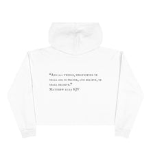 Load image into Gallery viewer, &quot;ITS HIS GRACE AND MERCY FOR ME&quot; Crop Hoodie
