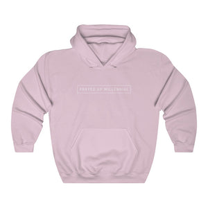 "PRAYED UP MILLENNIAL"  Hoodie (White Writing)