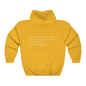 "PRAYED UP MILLENNIAL"  Hoodie (White Writing)