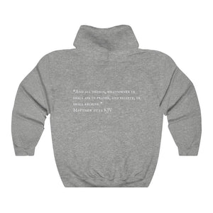 "PRAYED UP MILLENNIAL"  Hoodie (White Writing)