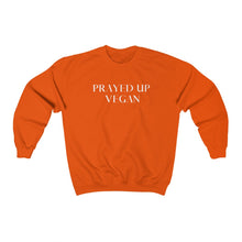 Load image into Gallery viewer, &quot;PRAYED UP VEGAN&quot; Crewneck  (White writing)
