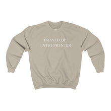 Load image into Gallery viewer, &quot;PRAYED UP ENTREPRENEUR&quot; Crewneck  (White writing)
