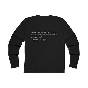 "PRAYED UP CEO" Men's Long Sleeve Crew Tee