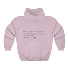 Load image into Gallery viewer, &quot;PRAYED UP MILLENNIAL&quot;  Hoodie (Black writing)
