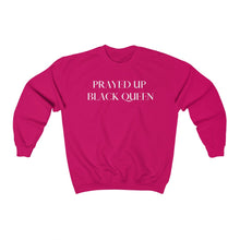 Load image into Gallery viewer, &quot;PRAYED UP BLACK QUEEN&quot; Crewneck (White writing)
